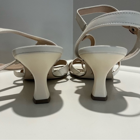 Gabor Damon Leather Ankle Square Toe Sling Back Heel Sandals - Picture 13 of 15